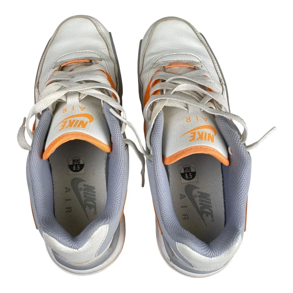 Nike Air Max LTD White‎ Orange Gray Sneakers Mens Size 8.5 Athletic Shoes SU